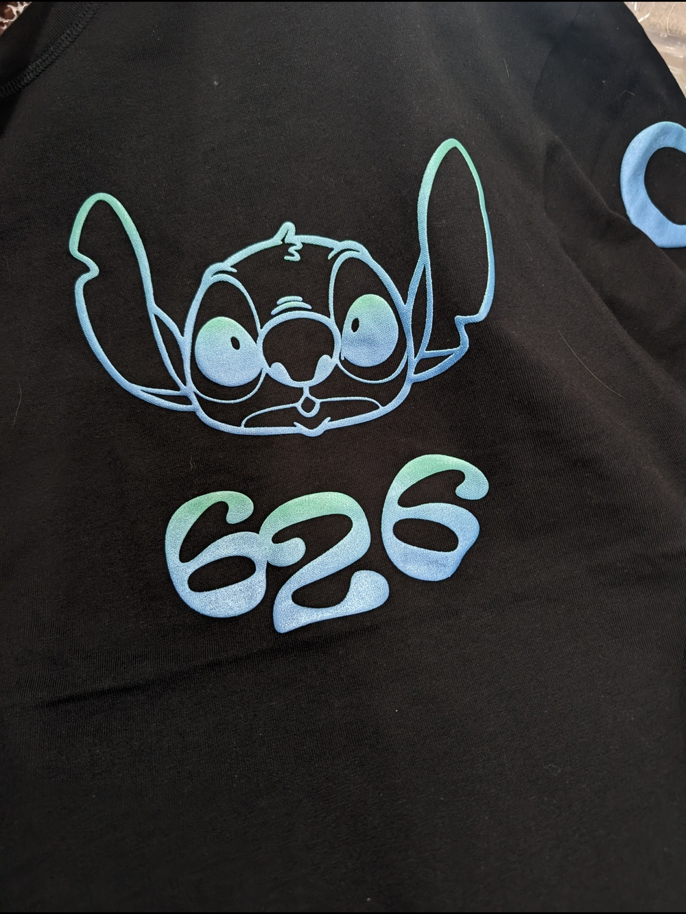 Disney Stitch 626 Celebration Crew Black Long Sleeve Spirit Jersey - Picture 9 of 9
